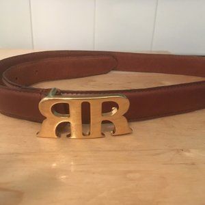 Rouje Rose Brown leather Belt (Worn Once)